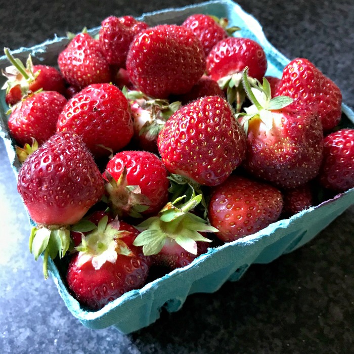 Fresh Earliglow strawberries from Heavens Gates Cherry Farm